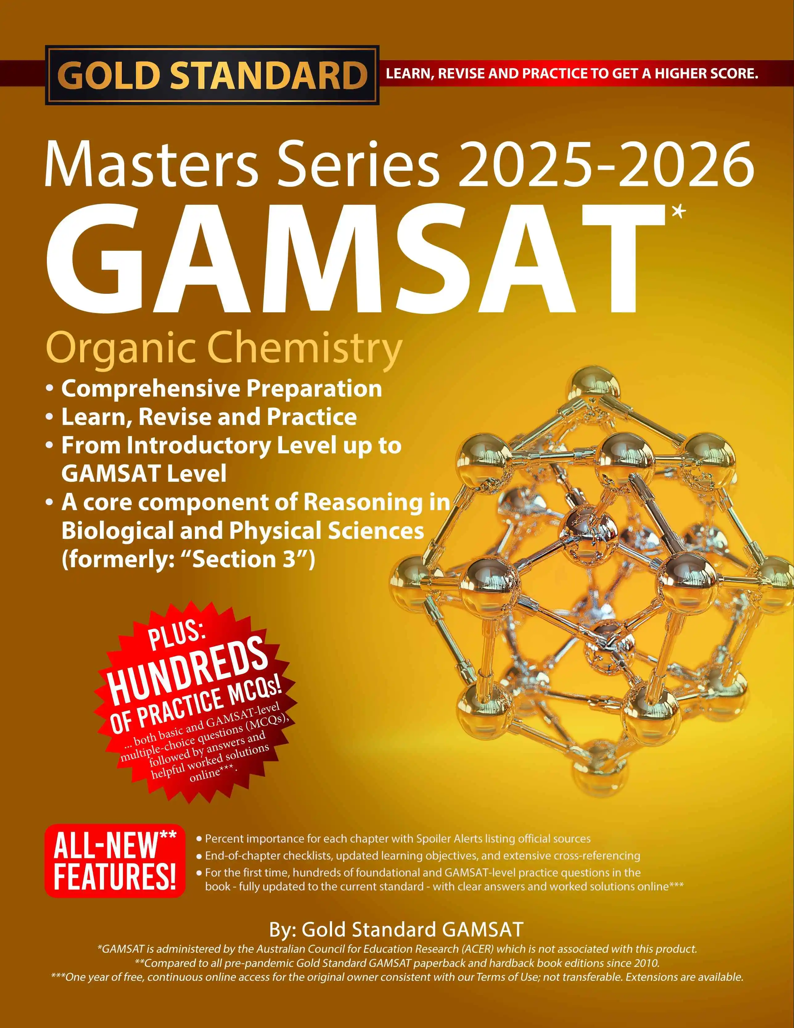 NEW 2025-2026 GAMSAT Organic Chemistry Masters Series