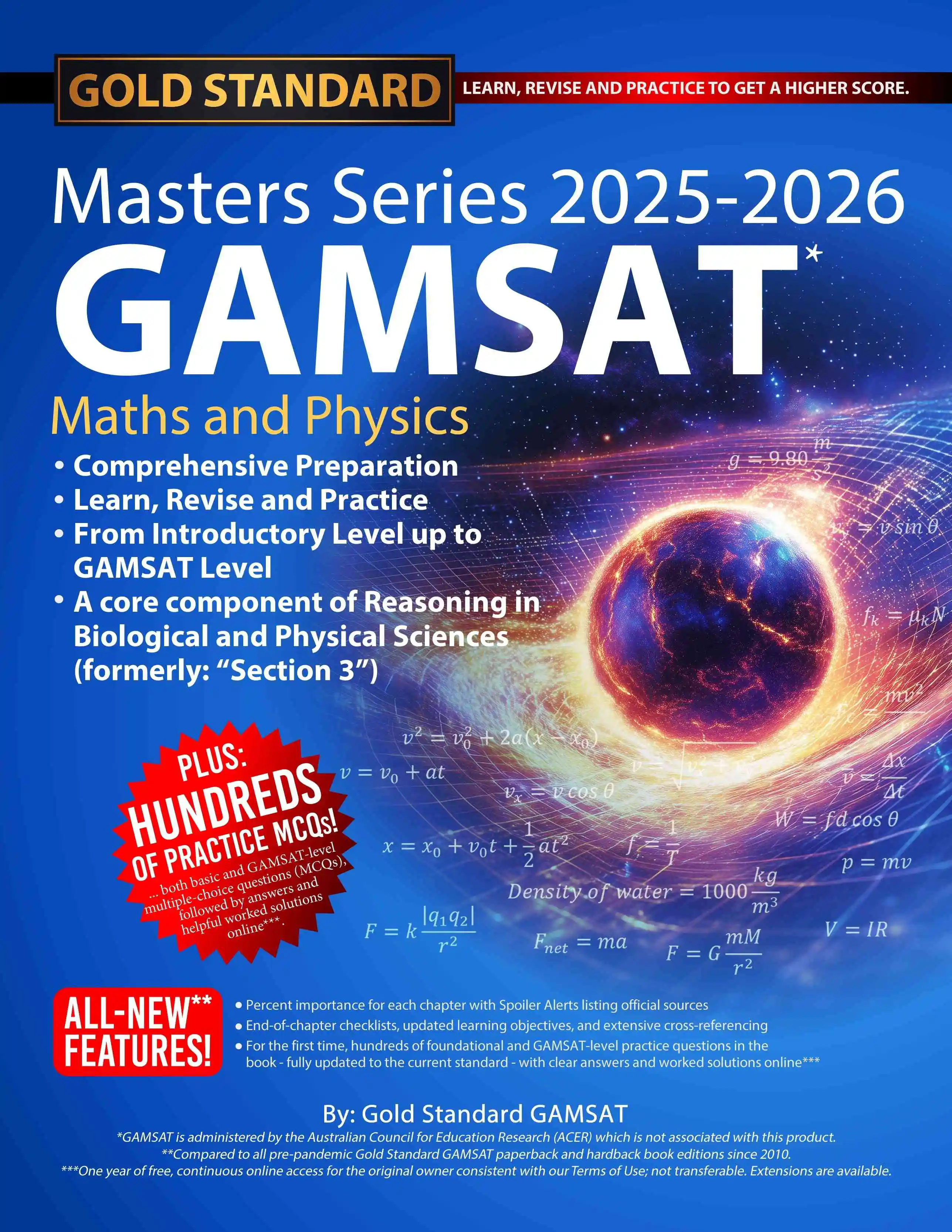NEW 2025-2026 GAMSAT Maths and Physics Masters Series