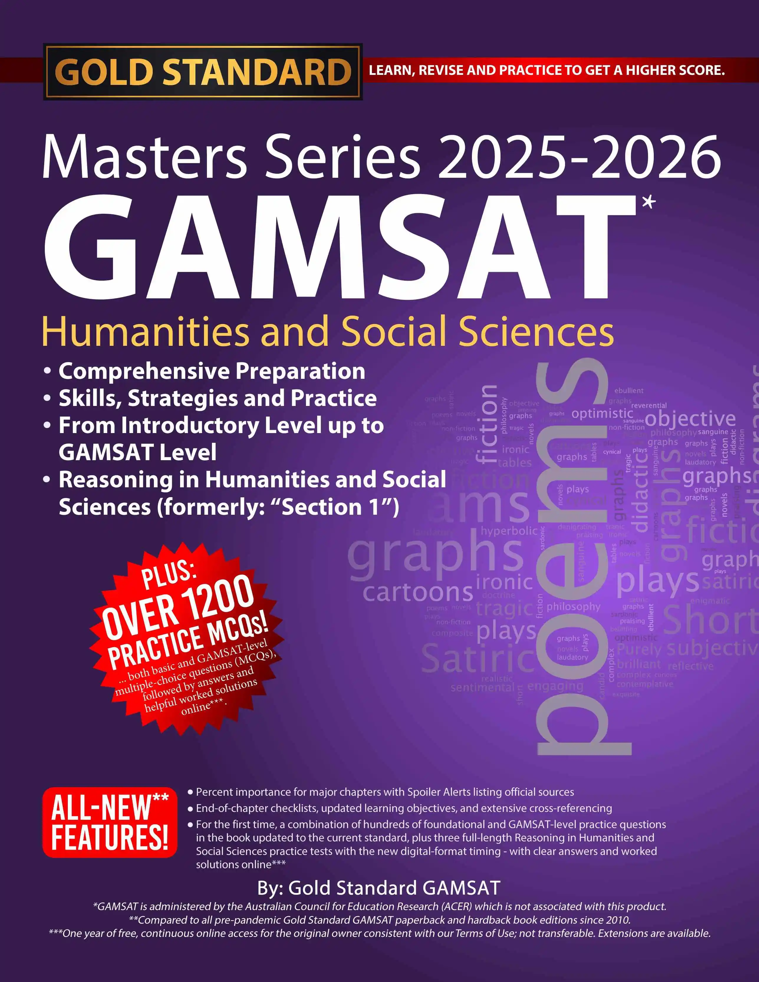 NEW 2025-2026 GAMSAT Section 1 Masters Series