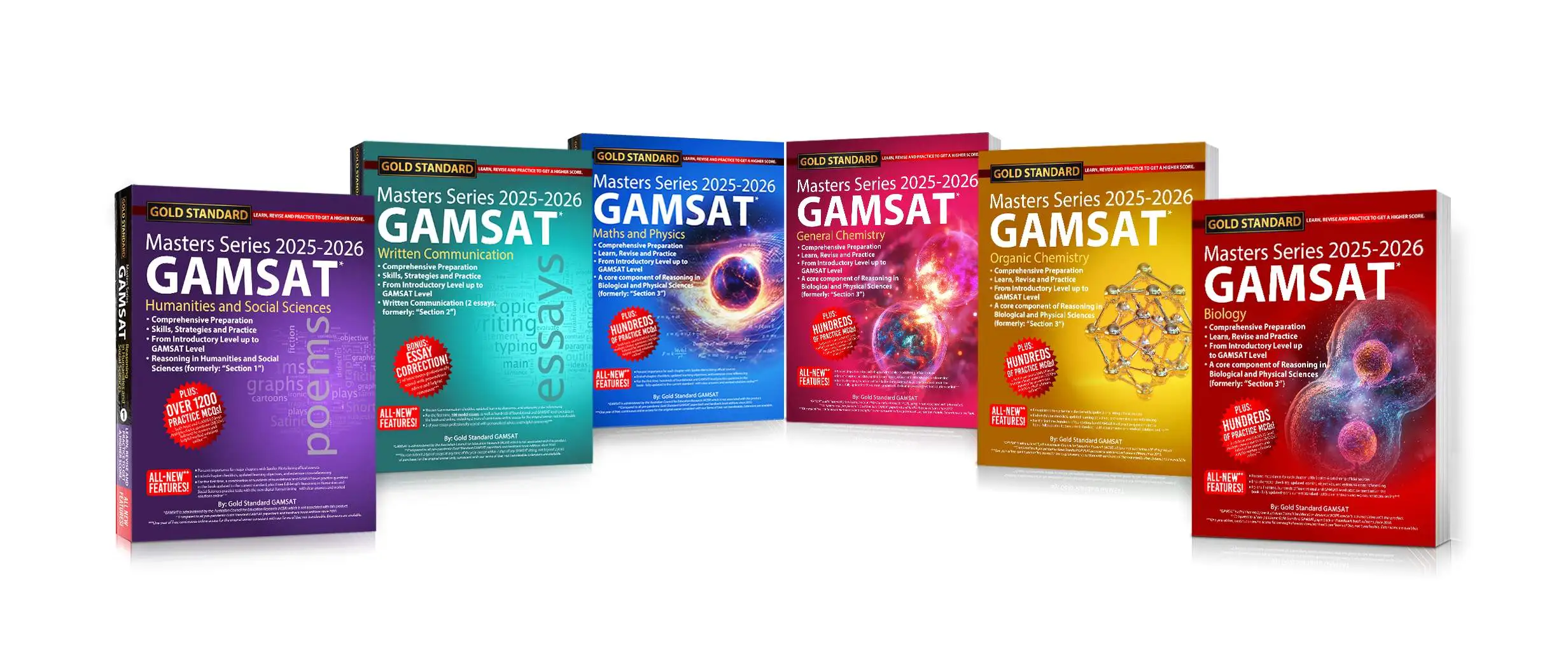 The 2025-2026 New Masters Series GAMSAT Books
